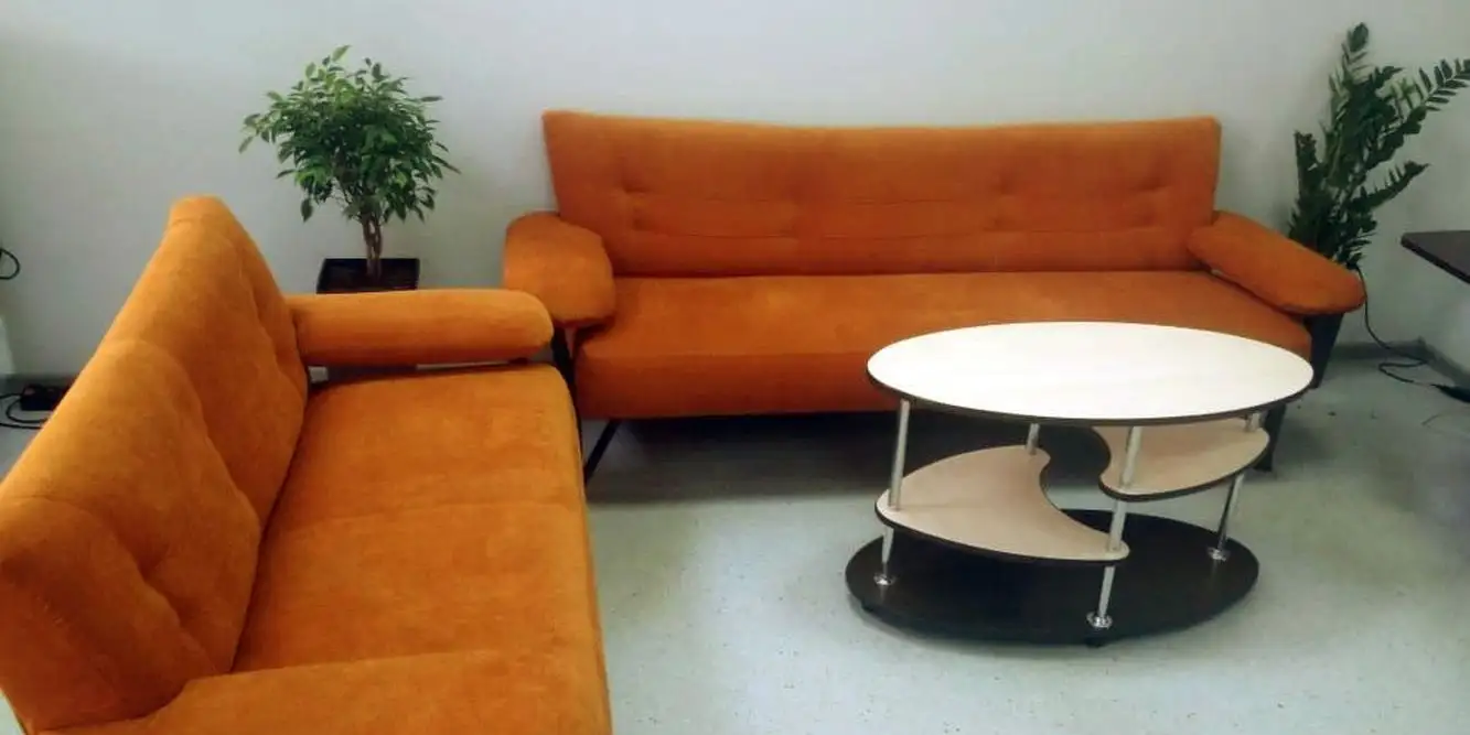 Офисные диваны Моби с обивкой из ткани