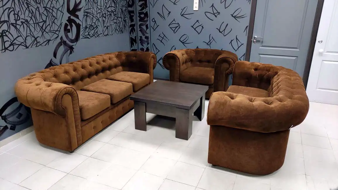 Диваны и кресло серии Лондон для транспортной компании "Рок Логистик"