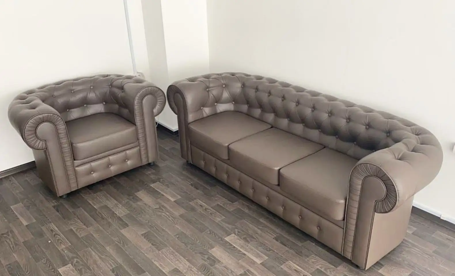 Диван и кресло Лондон для офиса