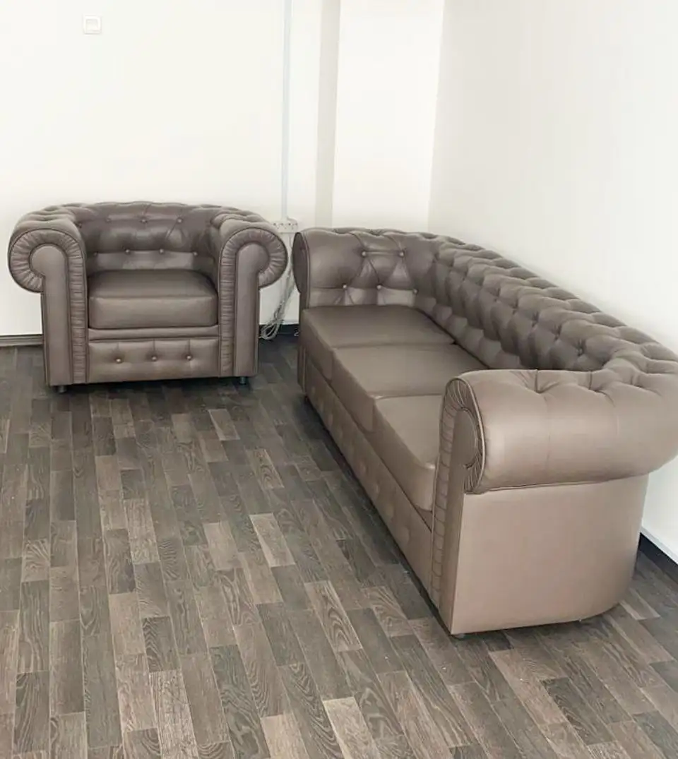 Диван и кресло Лондон для офиса